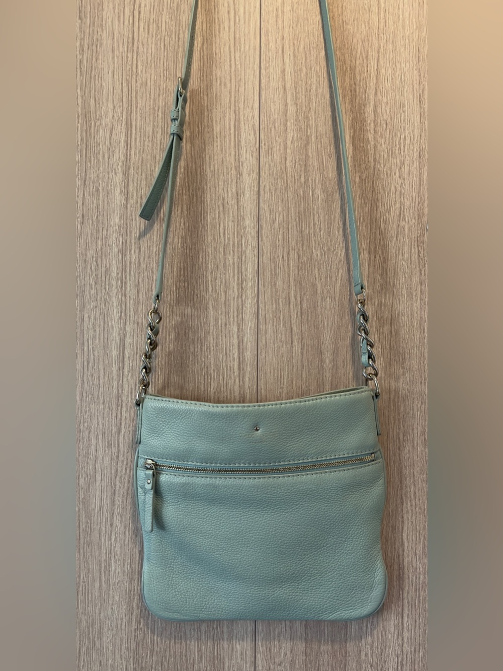 Kate Spade Ellen Cobble Hill Leather Crossbody Bag in Dustymint
